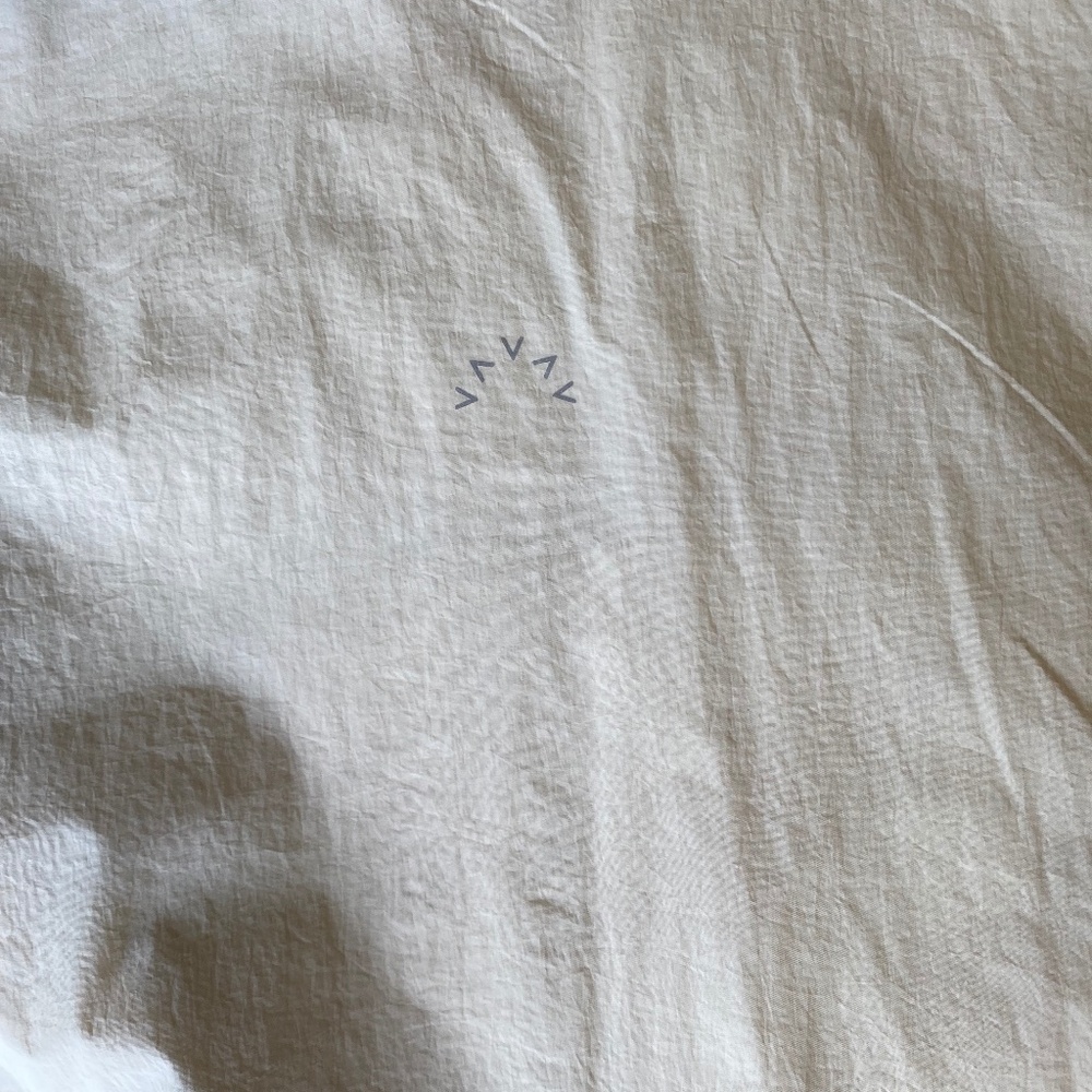 Varley Cream Zip-Up Hooded Windbreaker Jacket - Picture 8 of 11